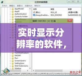 实时显示分辨率的软件，实时显示分辨率的软件叫什么 