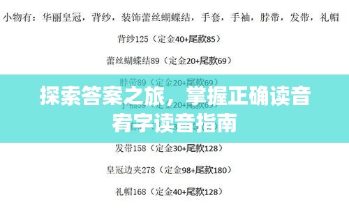 探索答案之旅，掌握正确读音宥字读音指南