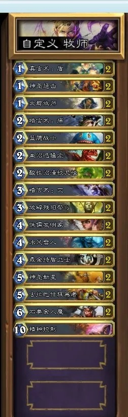 新版本牧师卡组，定制化执行方案分析_1440p1_v6.305，全面介绍与深度体验